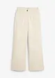 Jeans wide leg con cinta comoda, vita media, bonprix