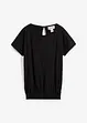 Maglia in filato fiammato di cotone biologico con fascia smock, bonprix