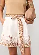 Shorts in puro lino con stampa floreale, bonprix