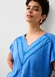 Maglia in puro lino con pizzo, bonprix