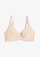 Reggiseno minimizer con ferretto e pizzo oglitterato bicolore, bonprix