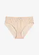 Slip alto con pizzo glitterato bicolore, bonprix