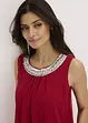Abito in chiffon con strass, bonprix