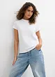 T-shirt basic con stampa (pacco da 2), bonprix
