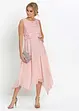 Abito midi in chiffon con pizzo, bonprix