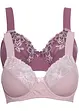 Reggiseno con ferretto e spalline imbottite (pacco da 2), bonprix