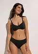 Reggiseno per bikini con ferretto in materiale lucido, bonprix