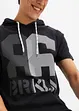 T-shirt con cappuccio in qualità pesante, bonprix