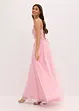 Abito lungo in delicato tulle con pizzo, bonprix