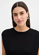 Top in maglia di fine viscosa a palloncino, bonprix