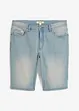 Bermuda di jeans elasticizzati con cavallo rafforzato, regular fit, bonprix