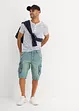 Maglia serafino a maniche corte in puro cotone, bonprix