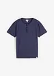 Maglia serafino a maniche corte in puro cotone, bonprix