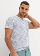 Maglia serafino a maniche corte in puro cotone, bonprix