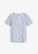 Maglia serafino a maniche corte in puro cotone, bonprix