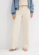 Jeans wide leg con cinta comoda, vita media, bonprix