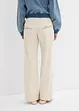 Jeans wide leg con cinta comoda, vita media, bonprix