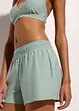 Bikini con slip e pantaloncini (set 3 pezzi) in poliammide riciclata, bonprix
