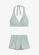 Bikini con slip e pantaloncini (set 3 pezzi) in poliammide riciclata, bonprix