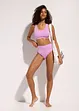 Bikini a bustier a costine (set 2 pezzi), bonprix