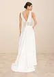 Abito da sposa in satin lucido con pizzo, bonprix