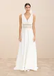 Abito da sposa in satin lucido con pizzo, bonprix