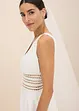 Abito da sposa in satin lucido con pizzo, bonprix