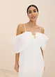 Abito da sposa in satin lucido con strass, bonprix