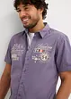 Camicia a maniche corte con stampe, slim fit, bonprix