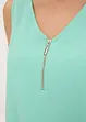 Top in viscosa con cerniera, bonprix