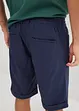 Bermuda con elastico in vita in misto lino, regular fit, bonprix