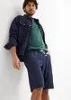 Bermuda con elastico in vita in misto lino, regular fit, bonprix