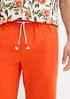 Bermuda con elastico in vita in misto lino, regular fit, bonprix