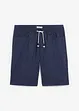 Bermuda con elastico in vita in misto lino, regular fit, bonprix
