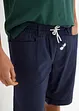 Bermuda con elastico in vita in misto lino, regular fit, bonprix