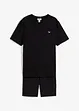 T-shirt e pantaloni corti in maglina di puro cotone biologico (set 2 pezzi), bonprix