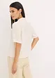 Camicetta in satin con colletto a revers, bonprix