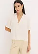 Camicetta in satin con colletto a revers, bonprix