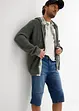 Bermuda in jeans lunghi elasticizzati, regular fit, bonprix