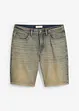 Bermuda in jeans elasticizzati dirty washed, regular fit, bonprix