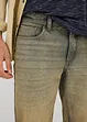 Bermuda in jeans elasticizzati dirty washed, regular fit, bonprix