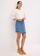 Blusa a maniche corte in misto lino, bonprix