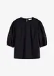 Blusa a maniche corte in misto lino, bonprix