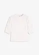 Blusa a maniche corte in misto lino, bonprix