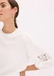 Blusa a maniche corte in misto lino, bonprix