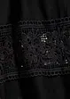 Blusa a maniche corte in misto lino, bonprix
