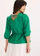Blusa con maniche a sbuffo e scollatura alla schiena, bonprix
