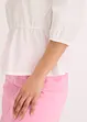 Blusa con maniche a sbuffo e scollatura alla schiena, bonprix