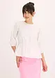 Blusa con maniche a sbuffo e scollatura alla schiena, bonprix