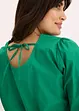 Blusa con maniche a sbuffo e scollatura alla schiena, bonprix